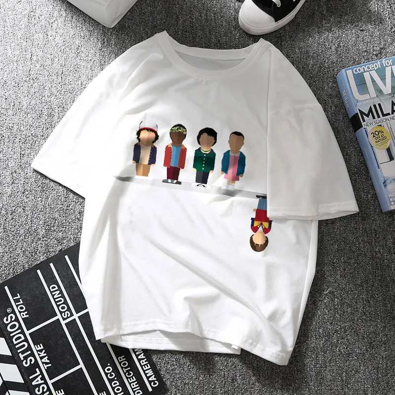 

S-5XL Women Cartoon Print T-shirt 100% cotton plus size cute crop t shirts harajuku streetwear casual Tees holiday female Tops