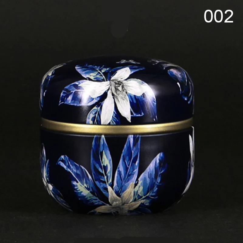 

Fashion Hot Multifunction Chinese Style Tea Caddies Round Metal Tea Box Jar with Lid MDD88