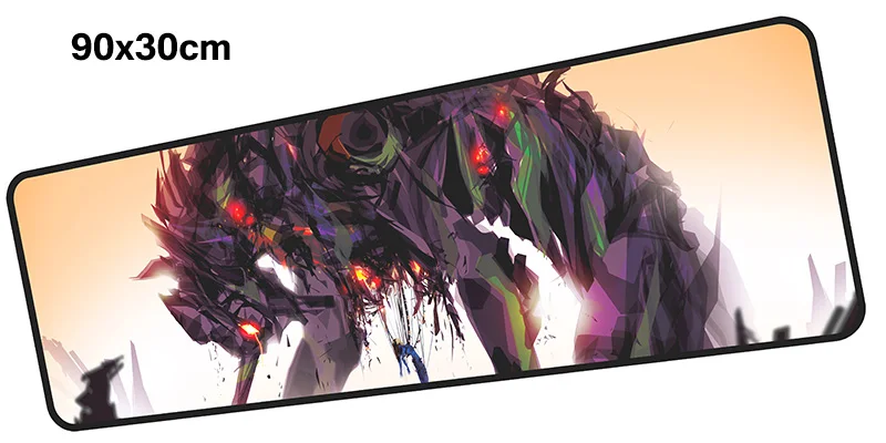 Evangelion Коврик для мыши геймер 900x300 мм notbook коврик для мыши большой игровой коврик для мыши большой Инди поп-коврик для мыши ПК настольный коврик для мыши