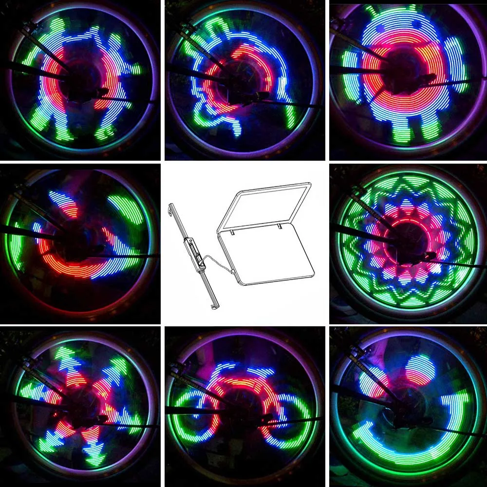 custom bicycle wheel lights