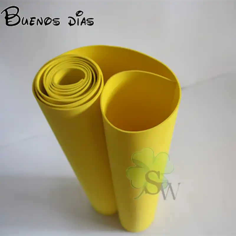 Buones dias 50 см * 2 м/лот желтый цвет 1 5 мм/4 мм Eva пенопластовые листы ремесло легко