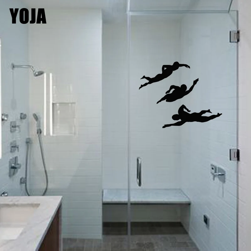 YOJA 24x29 см (одна группа) весело дома Кухня Спальня плавательный стены Стикеры