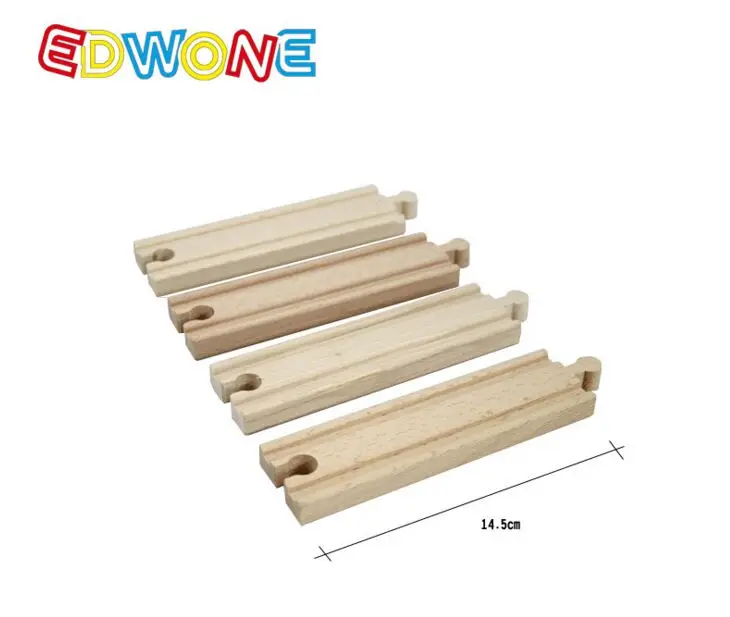 

TTC12 14.5cm STRAIGHT Wooden Train Scene Track Accessories BRIO Toy Car Truck Locomotive Engine Railway Toys for Children