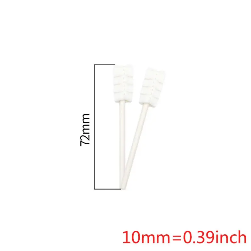 30Pcs Disposable Baby cotton buds Toothbrush Paper Rod Handle Tongue Cleaner Gauze Infant Oral Cleaning Stick