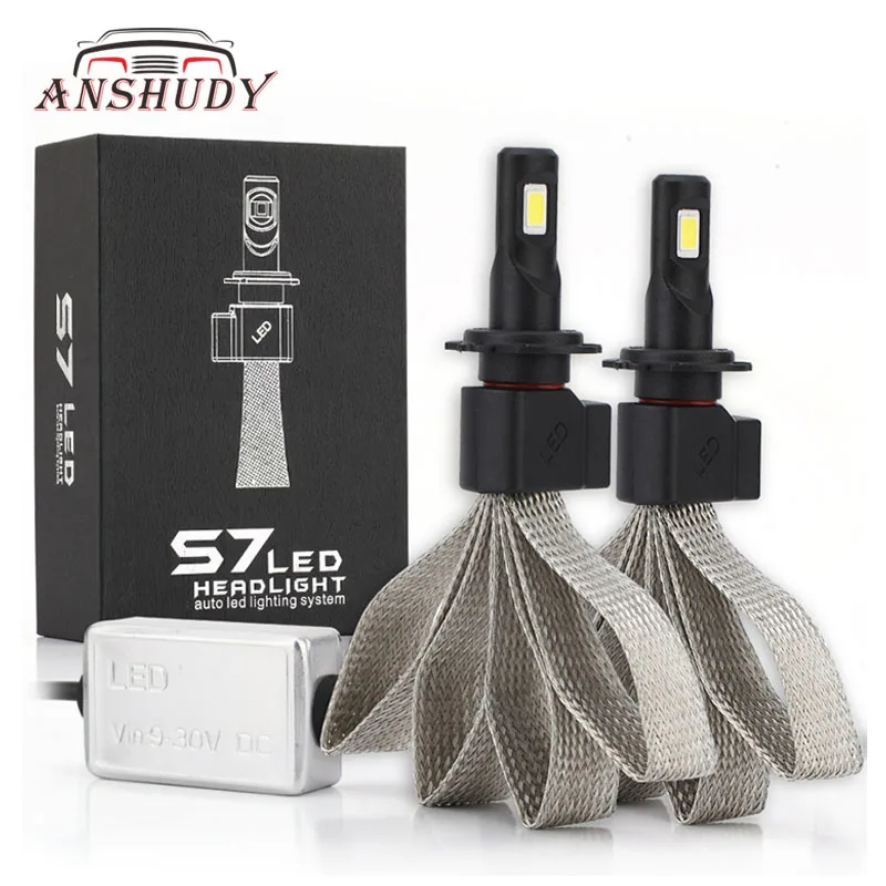

H7 H4 LED H11 H1 H3 Headlight for Auto Fog Lamp HB3 HB4 H9 H8 H27 9004 9007 Auto Headlamp 80W 12000lm Super Bright 24V