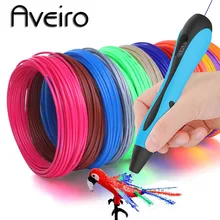 Aveiro 3D Pen LED Screen DIY 3 D Printing Pens Set 100m PLA/ABS Filament Creative Toy Gift For Kids Design Drawing Aveiro 3D Pen LED Screen DIY 3 D Printing Pens Set 100m PLA/ABS Filament Creative Toy Gift For Kids Design Drawing