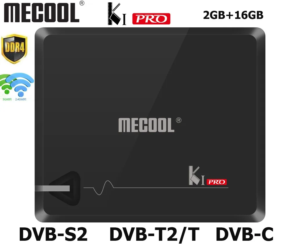 

DDR4 Mecool KI PRO Smart TV Box With DVB T2 DVB S2 Android TV Box Amlogic S905D Dual WIFI 2.4G/5G Android Satellite Receiver