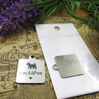 

20pcs--"Cockapoo"dog lover stainless steel charms more style for choosing DIY Charms pendants for necklace