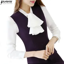 Осень OL мода Женская рабочая одежда жилет юбка костюм формальный Карьера дамы Офис жилет костюмы размера плюс бизнес униформа