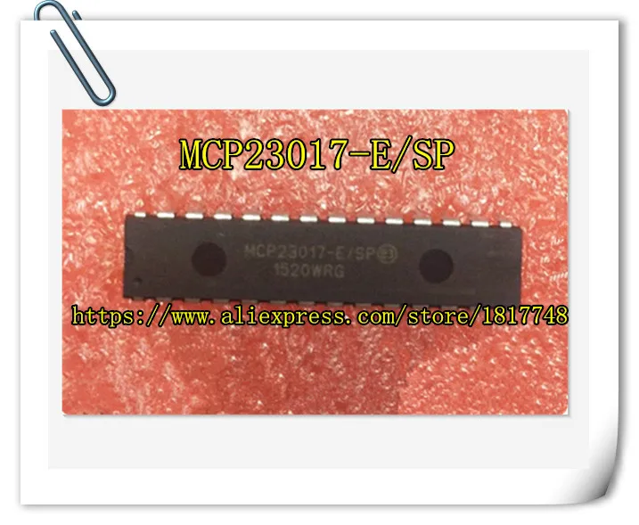 

5PCS/LOT MCP23017-E/SP MCP23017 DIP-28 16-Bit I/O Expander with I2C Interface IC NEW