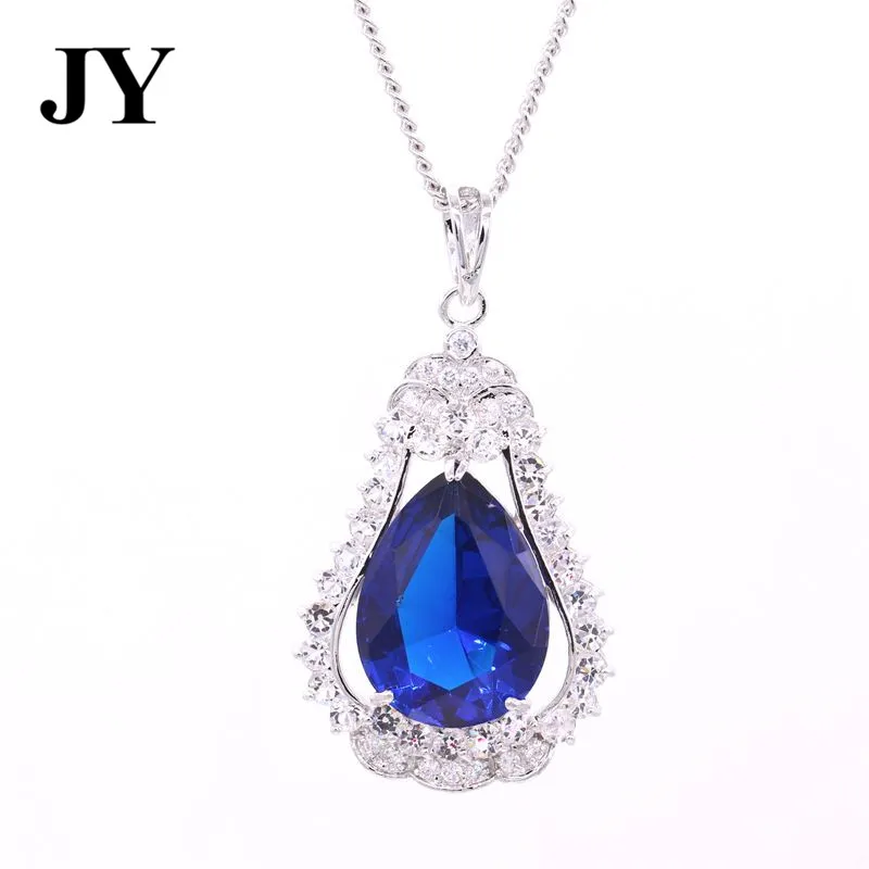 Jyfashion серебро Цвет Голубой Подвеска для Для женщин женские Best любовь подарок друг