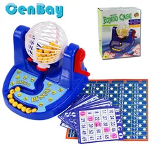 Семья забавные мини-Пластик бинго шары Настольная игра традиционные бинго машина клетке бинго карты для вечерние игры дети подарки и игрушки