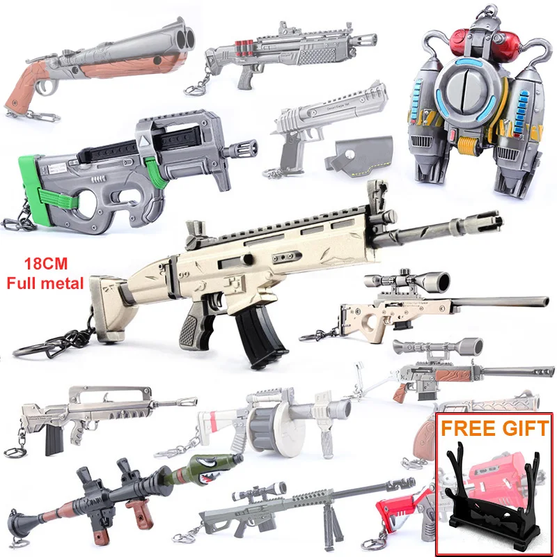 

Battle Royale Game Gun Model Key Chian Alloy Weapons Key Ring Keychain