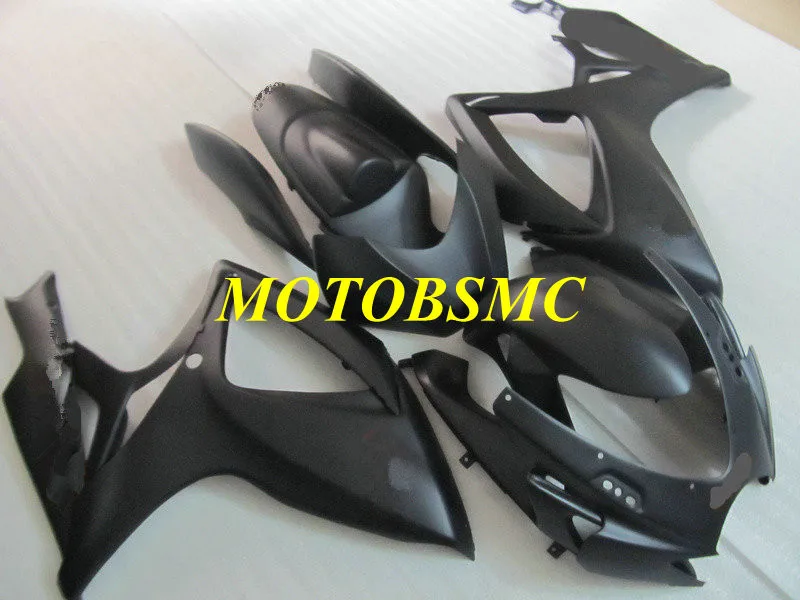 Мотоциклетный вставной обтекатель комплект для SUZUKI GSXR600 750 K6 06 07 GSXR 600 GSXR750 2006 2007 ABS матовые черные обтекатели комплект+ подарки SB113