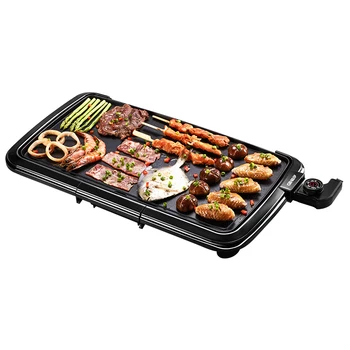 

1500W Square Double Layers Smokeless Electric Pan Grill BBQ Grill Raclette Grill Electric Griddle