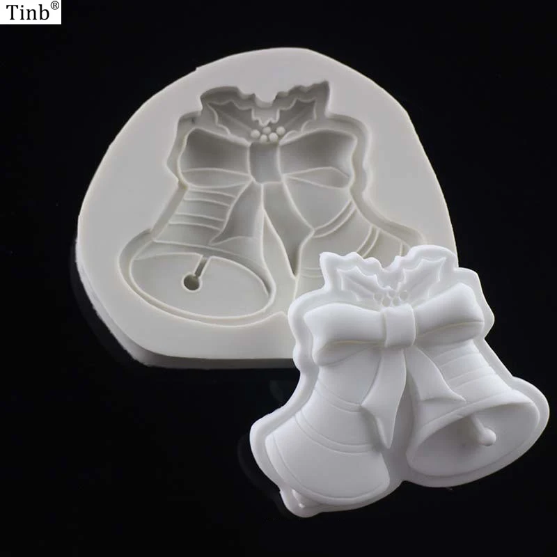 Рождество большой колокол 3D силиконовые формы инструменты для выпечки Форма