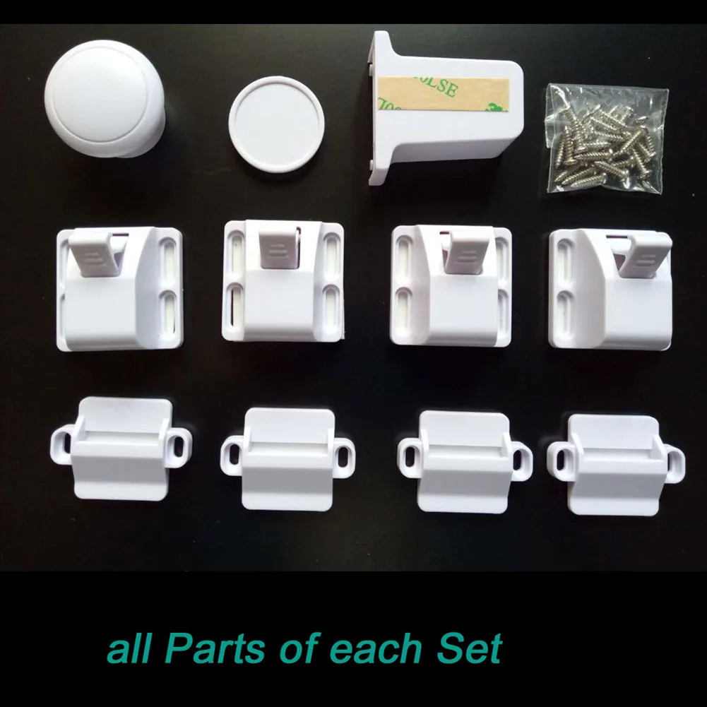 

Magnetic Lock Set Child Baby Safety Protection Security Invisible For Cabinet Door Drawer TN88