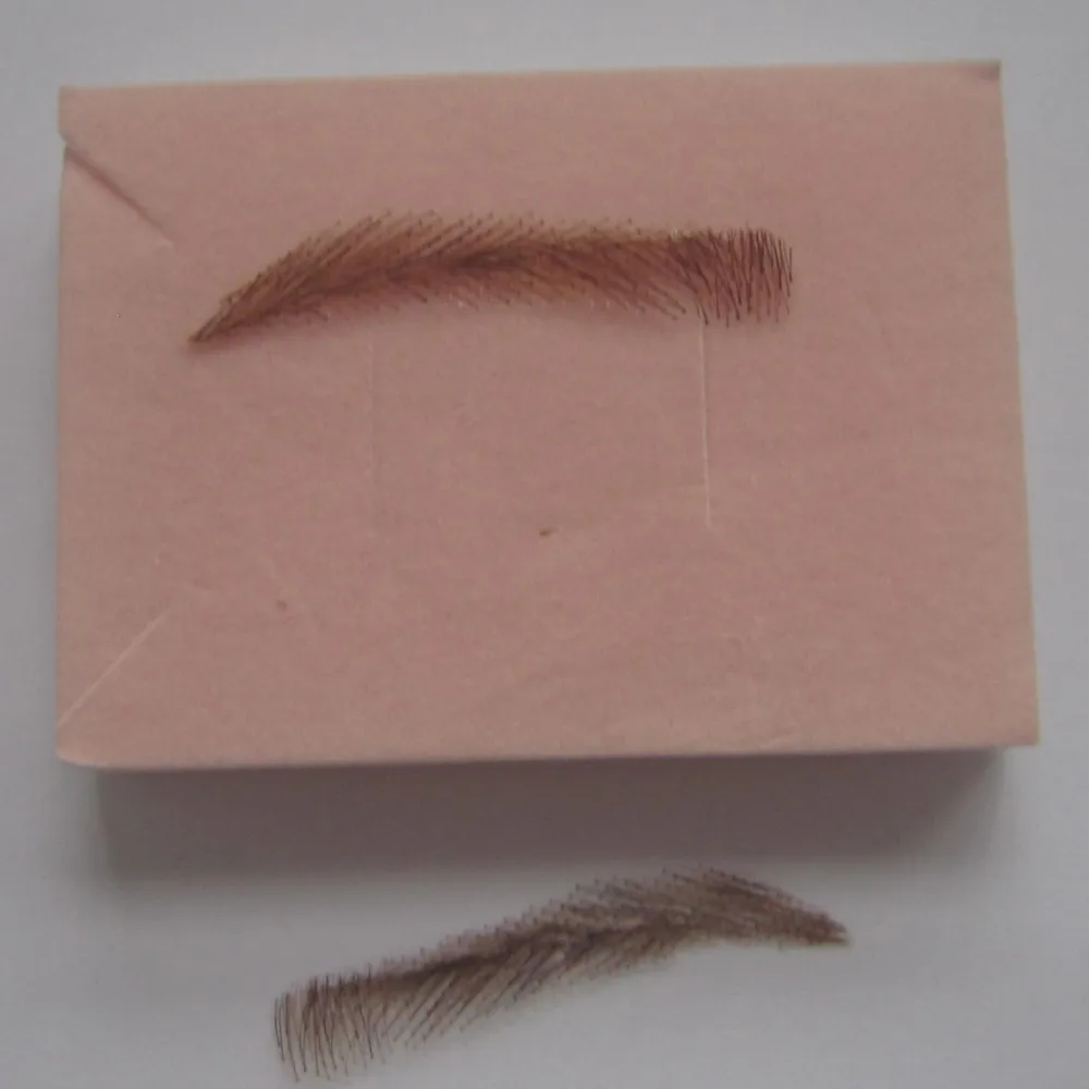 FXVIC светло-каштановые человеческие волосы кружева фронтальный парик брови для женщин легко носить
