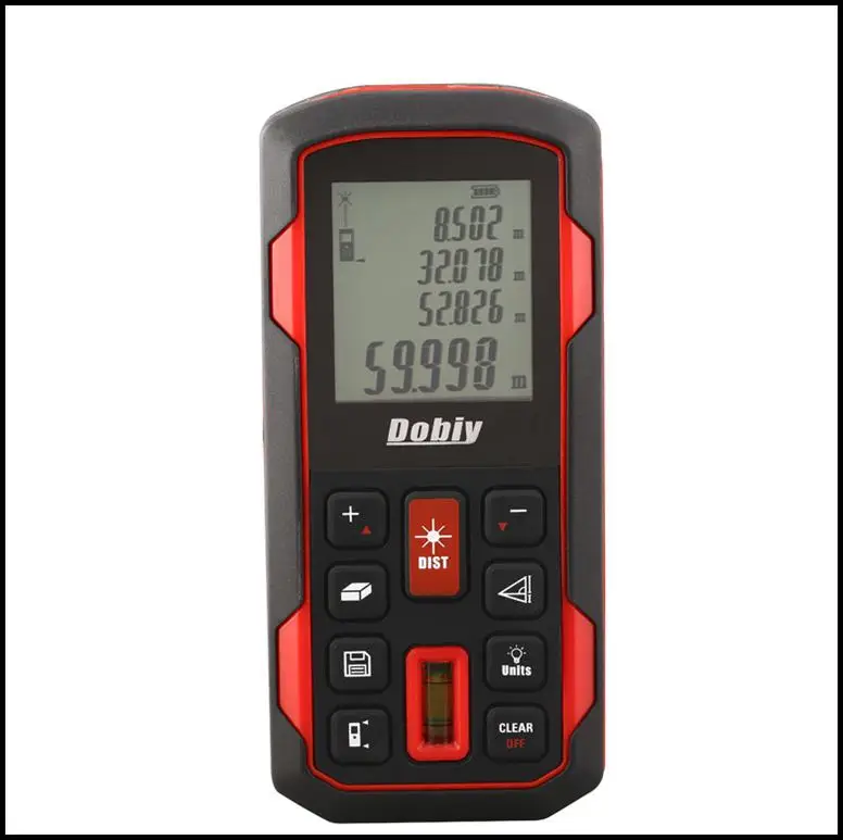 

60m LCD Digital Laser Distance Meter Area Volume Distance Tester Tool FT Inch Tool Pythagoras Range Finder Tape Measure