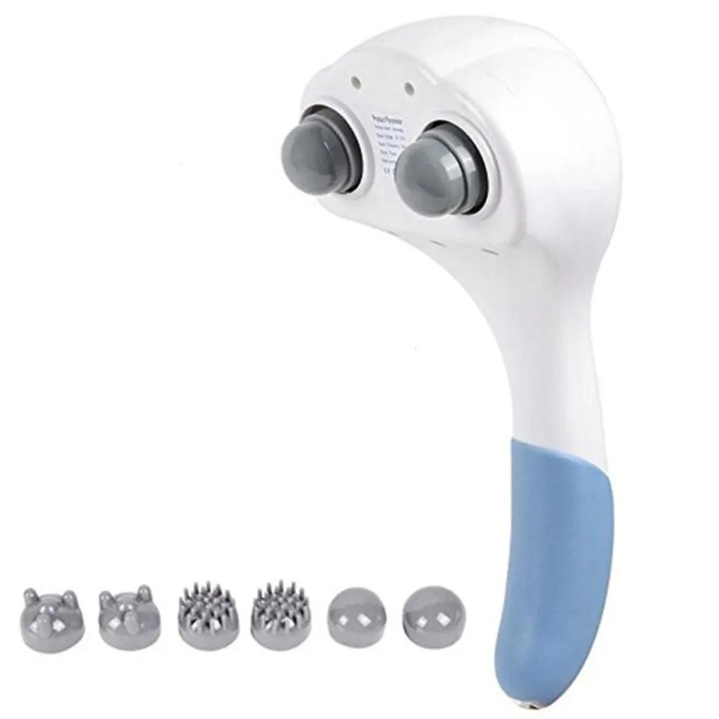 

HIPERDEAL Massager Full Body Handheld Electric Vibrating Double Head Neck Back Relax Body 18Nov28