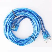 5 шт. 4,5 м Чистый медный кабельный усилитель аудио провод сабвуфер аудио переоборудование аудио 2 RCA-2 RCA с разъемом «тюльпан» линия