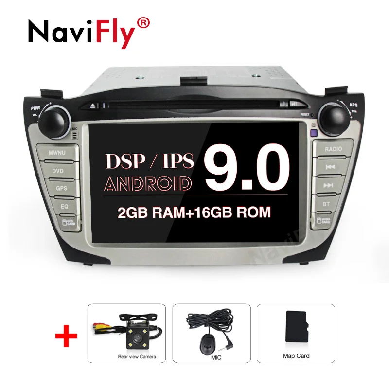 " Android 9,0 ips DSP Автомобильный dvd Радио мультимедийный плеер для hyundai ix35 Tucson 2009- аудио стерео RDS wifi gps - Цвет: Car dvd camera