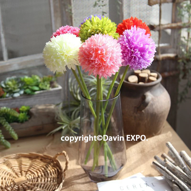 New 5pcs Wedding Decoration Artificial Flowers Round Flower