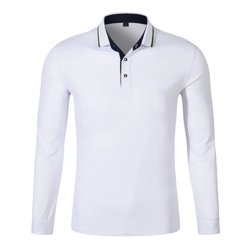custom logo long sleeve polo shirt (3)