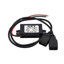 2019New Dual USB зарядное устройство понижающий модуль автомобильный навигационный инструмент для вождения рекордер Преобразователь мощности 12 в поворот 5 Аксессуары