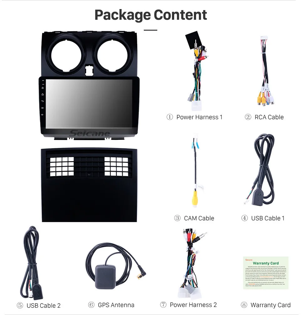 Discount Seicane 9 inch Android 8.1 for 2005-2018 NISSAN Qashqai Car Radio GPS Navigation support DVR OBD2 DVR Steering Wheel Control 16 Discount Seicane 9 inch Android 8.1 for 2005-2018 NISSAN Qashqai Car Radio GPS Navigation support DVR OBD2 DVR Steering Wheel Control 16