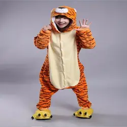 Унисекс из фланели Зодиак тигр Onesie взрослых костюм для косплея «Пижама» Животного Пижамы для сна