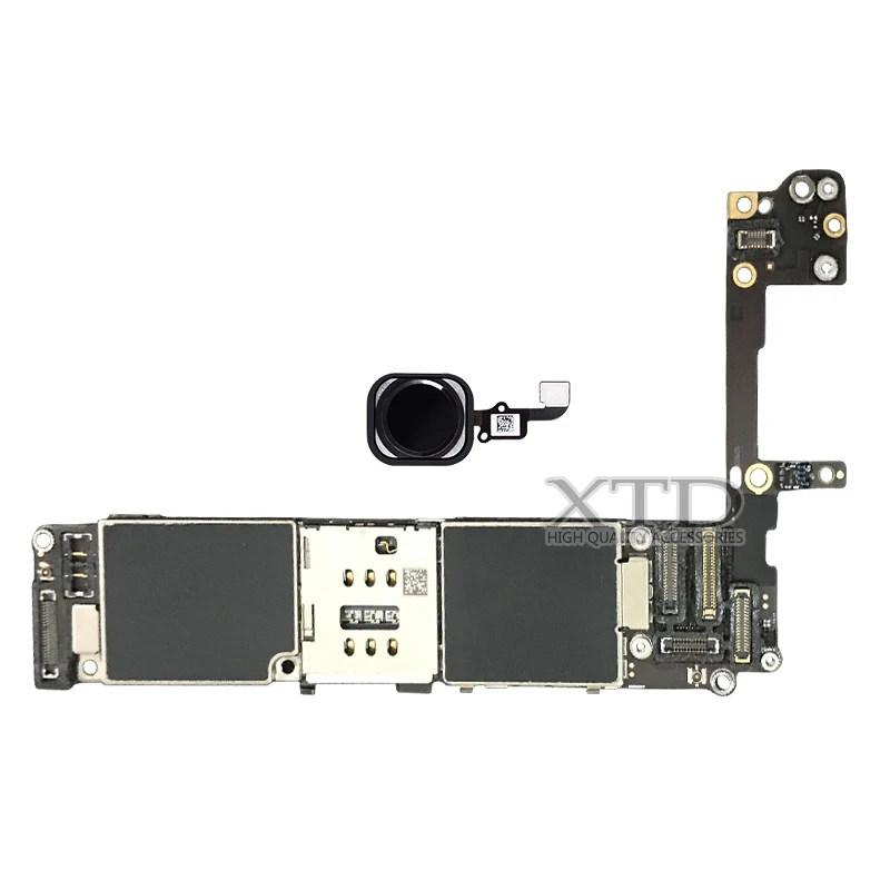 For iPhone 6s Motherboard With Touch ID Original Unlocked Logic Boards For iPhone6s Mainboard 4.7 inch 16g/64g/128g