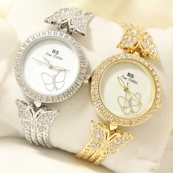 

Luxury Watch Women 2018 Waterproof Dianond Quartz Wrist Watches for Women Butterfly Stainless Steel Bracelet Dress Ladies Watch