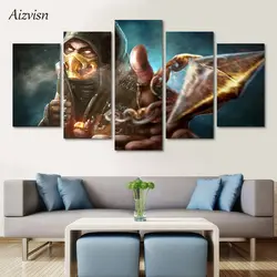 Aizvisn 5 шт. Home Decor холст Книги по искусству кино плакат печать на холсте модульная Картины на стене стол Настенный декор гостиная