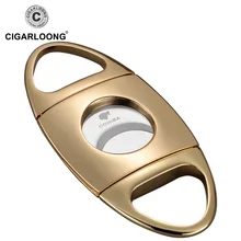 COHIBA резак для сигар из металла из нержавеющей стали ножницы для сигар портативный двойной край CC-114