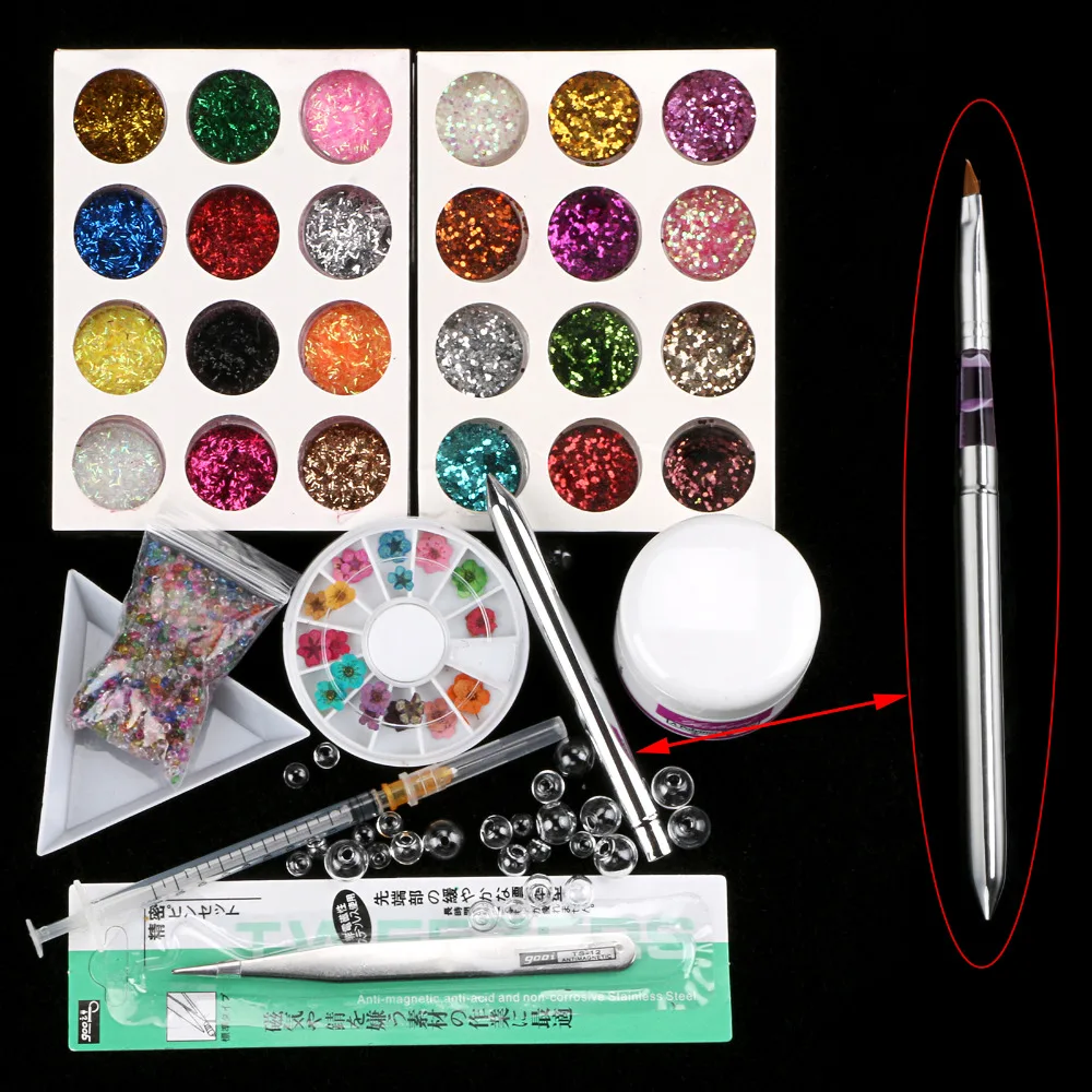 Nail Art Decoration DIY Hollow Glass Crystal Ball Mental Nail Polish