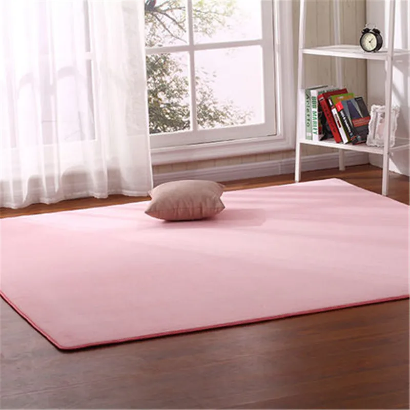 Outdoor tent bottom pad thick coral fleece carpet tatami rug bedroom living room bay window blanket crawling mat