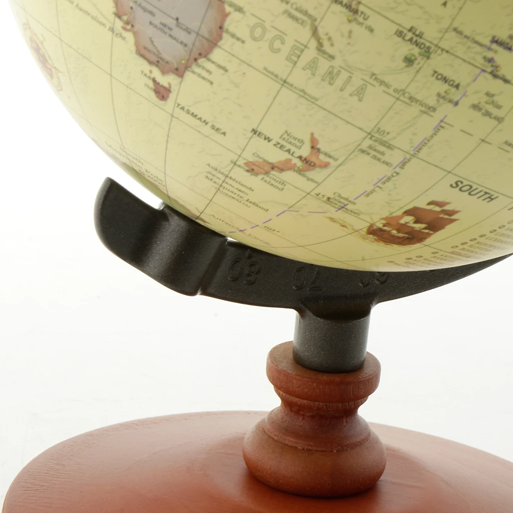 Ocean World Earth Globe Geography Map Rotating With Stand Desktop Decor for Home School Office