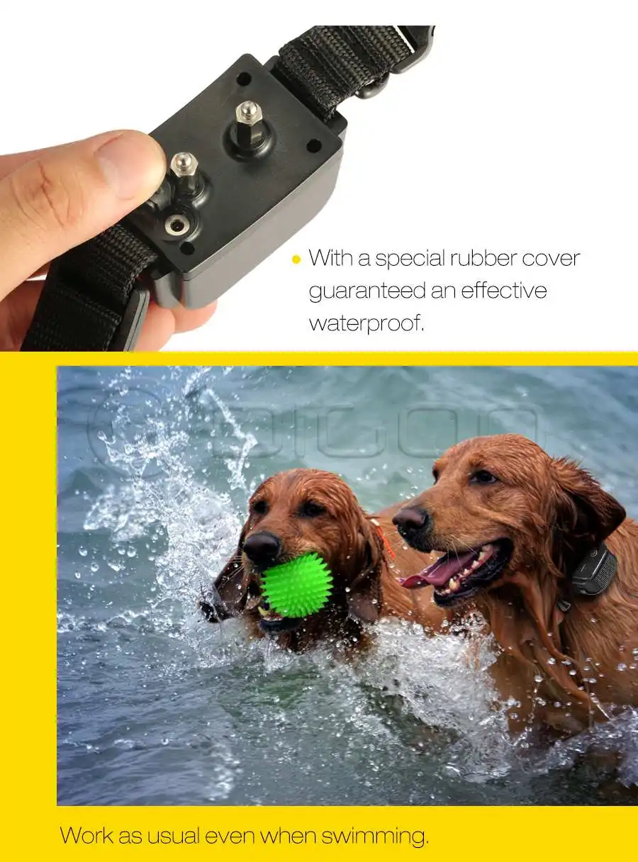 Digoo DG-PPT1 Rechargeable Trainer Waterproof Stop Barking Collars Remote Dog Training Collar