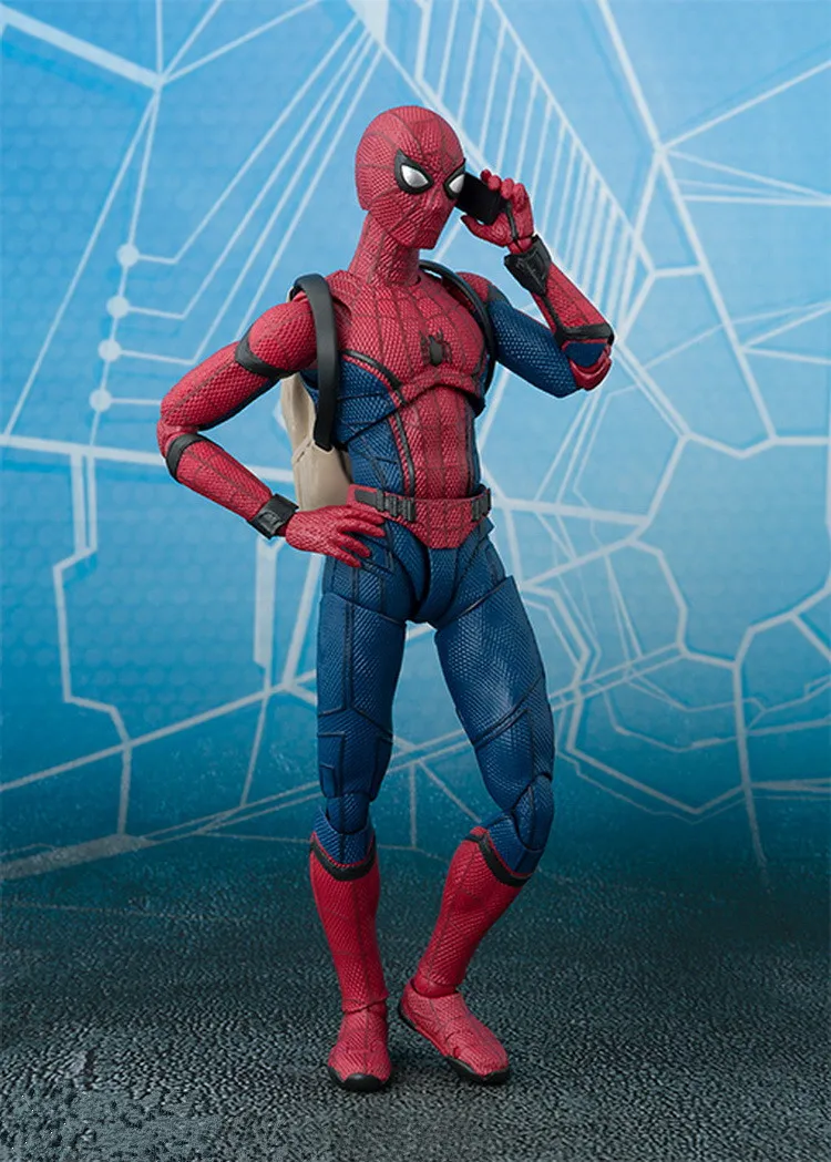 ﻿Buy Spiderman Action Figure Homecoming 150mm SHF Anime Spider man ... - SpiDerman Action Figure Homecoming 150mm SHF Anime SpiDer Man Homecoming Collectible MoDel Doll Toy Shfiguarts