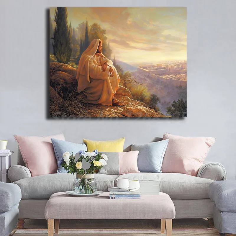 

Jesus Christ Greg Olsen HD Wall Art Canvas Poster And Print Canvas Painting Decorative Picture For Office Living Room Home Decor