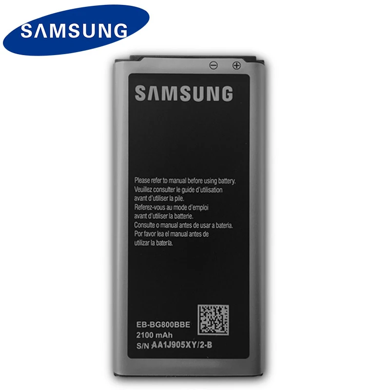 Samsung сменный аккумулятор для телефона EB-BG800BBE для Samsung GALAXY S5 Mini SM-G800F G870a G870W EB-BG800CBE 2100mAh NFC