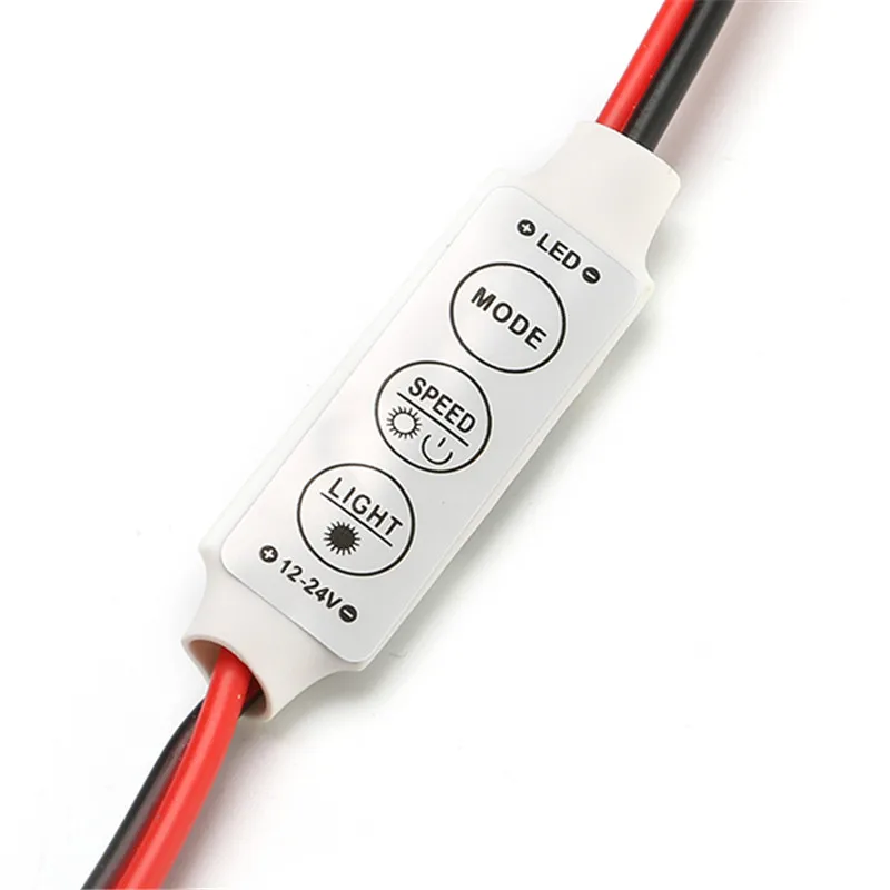 

Hot Sale 12~24V 3 Buttons Single Colors Strobe Flash LED Light Control Module For FPV Racer