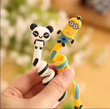 

New Long Strip Cable Winder Cartoon Animal Design Earphone Wire Organizer Data USB Cable Storage Housing Band