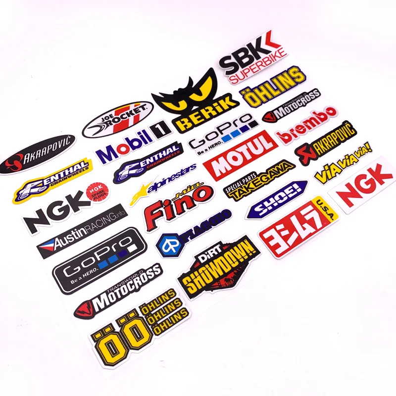 

1 Set FASP Reflective Motorcycle Side Strip Bike Helmet Sticker Car Styling pvc Decal For GoPro NGK Tmax
