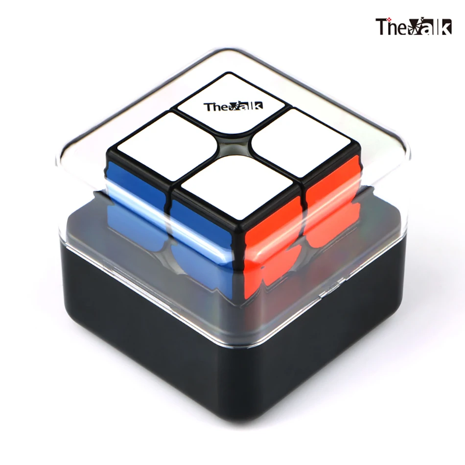 QiYi Valk2 м Скорость Cube 2x2 Stickerless/черный Valk 2 M Magic Cube 2x2x2 игрушка-головоломка