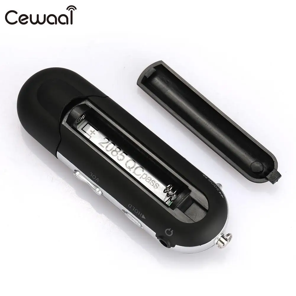 Музыкальный медиаплеер Портативный USB MP3 Спорт FM радио ABS Поддержка TF карта
