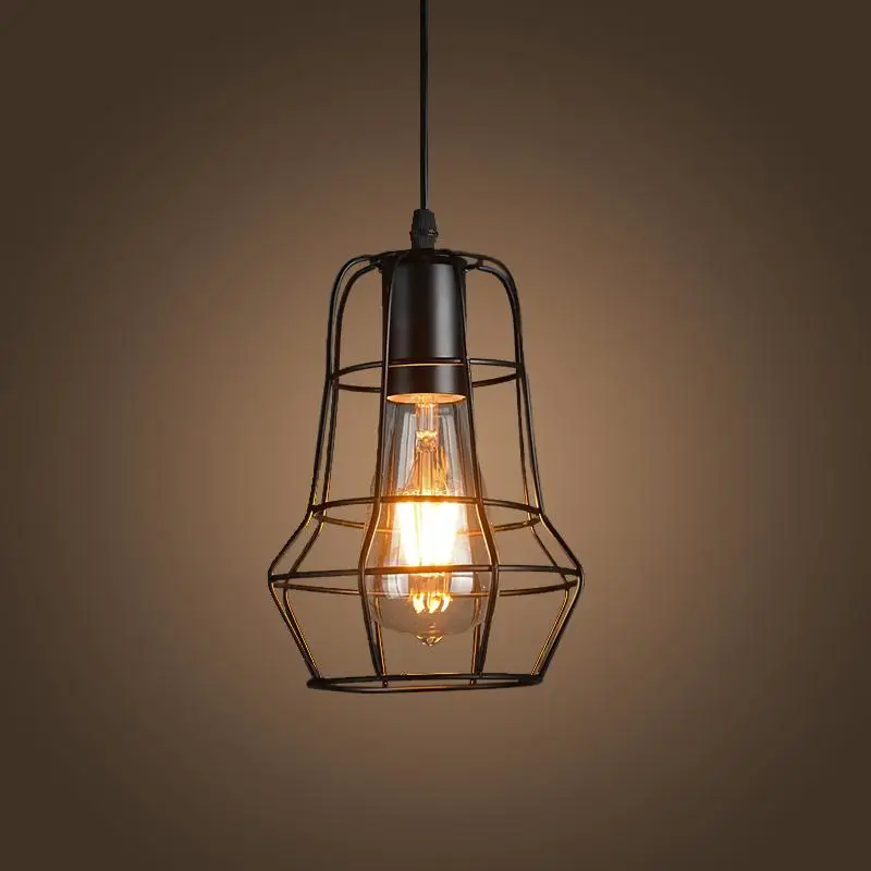 Wled loft retro wall lamps for restaurant and bar iron industrial lighting fixture with creative ...