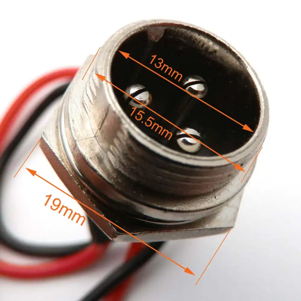 12V 24V 36V Battery Charger 3 Prong Plug for Gas Electric E Scooter