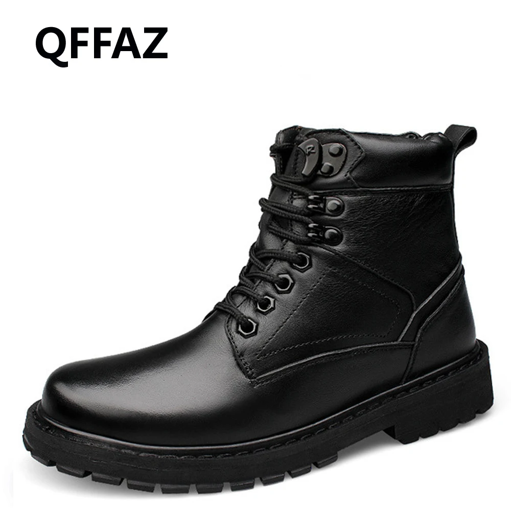 genuine leather ankle boots